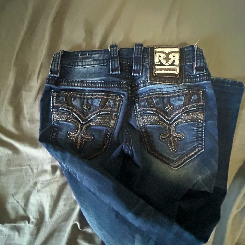 Men rock revival blue jeans size: 29